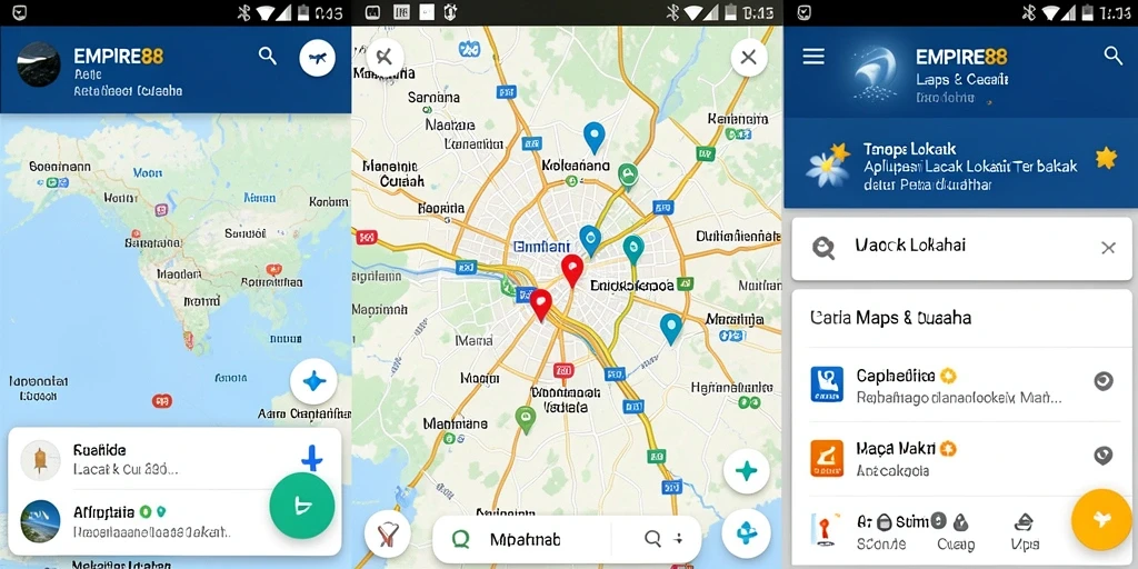 Tampilan antarmuka EMPIRE88 dengan fitur Lacak Lokasi yang intuitif.