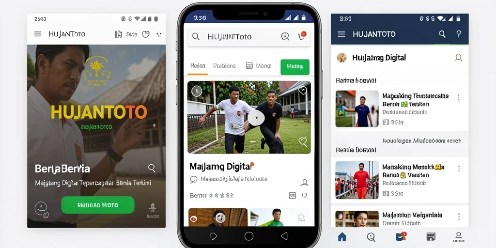 Antarmuka HUJANTOTO yang modern dan intuitif
