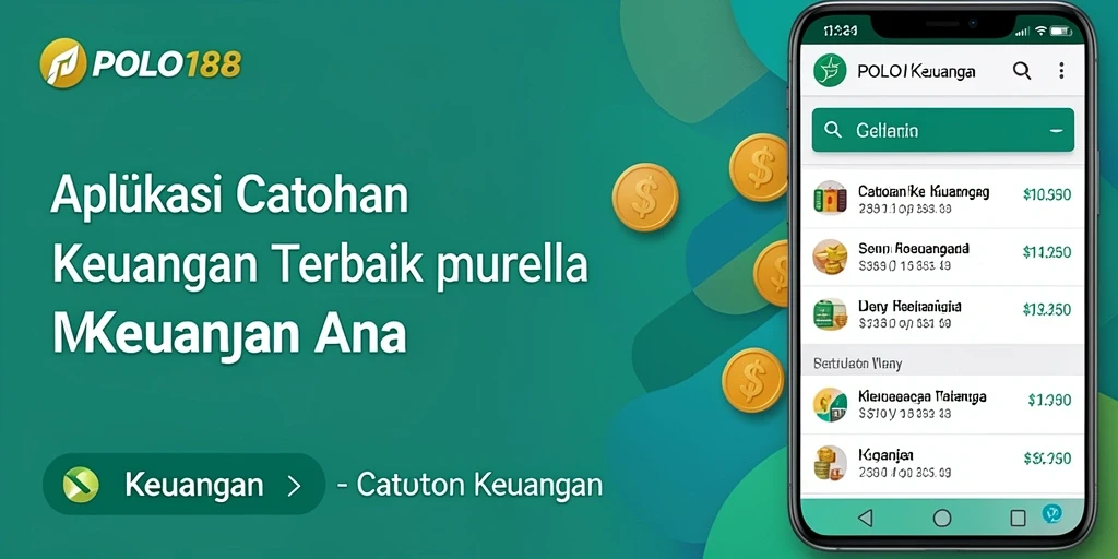 Tampilan antarmuka sederhana aplikasi Catatan Keuangan POLO188.