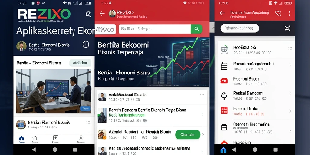 Tampilan antarmuka aplikasi REZIXO yang menarik dan informatif.